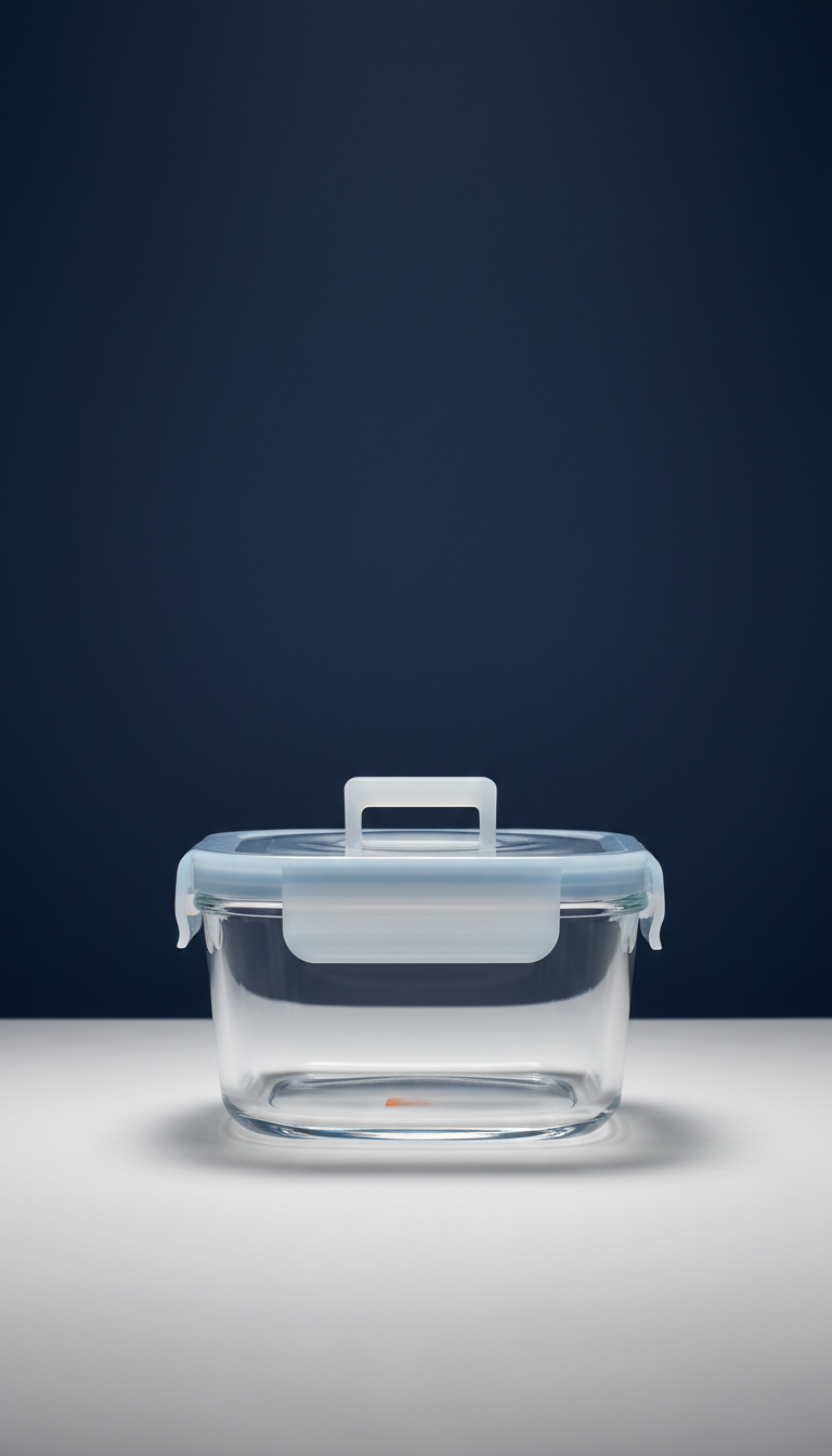 Tableware Freezer Dishwasher 410/700/1040ml 3 Colors Glass Lunch Box Microwave Oven Safe Food Storage Containers Airtight Lid Container BLUE 410ML
