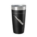 Calamus Reservoir Tumbler Lake Map Travel Mug Insulated Laser Engraved Coffee Cup Nebraska 20 oz